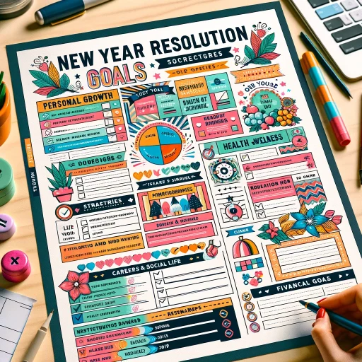 New Year Resolution Worksheet